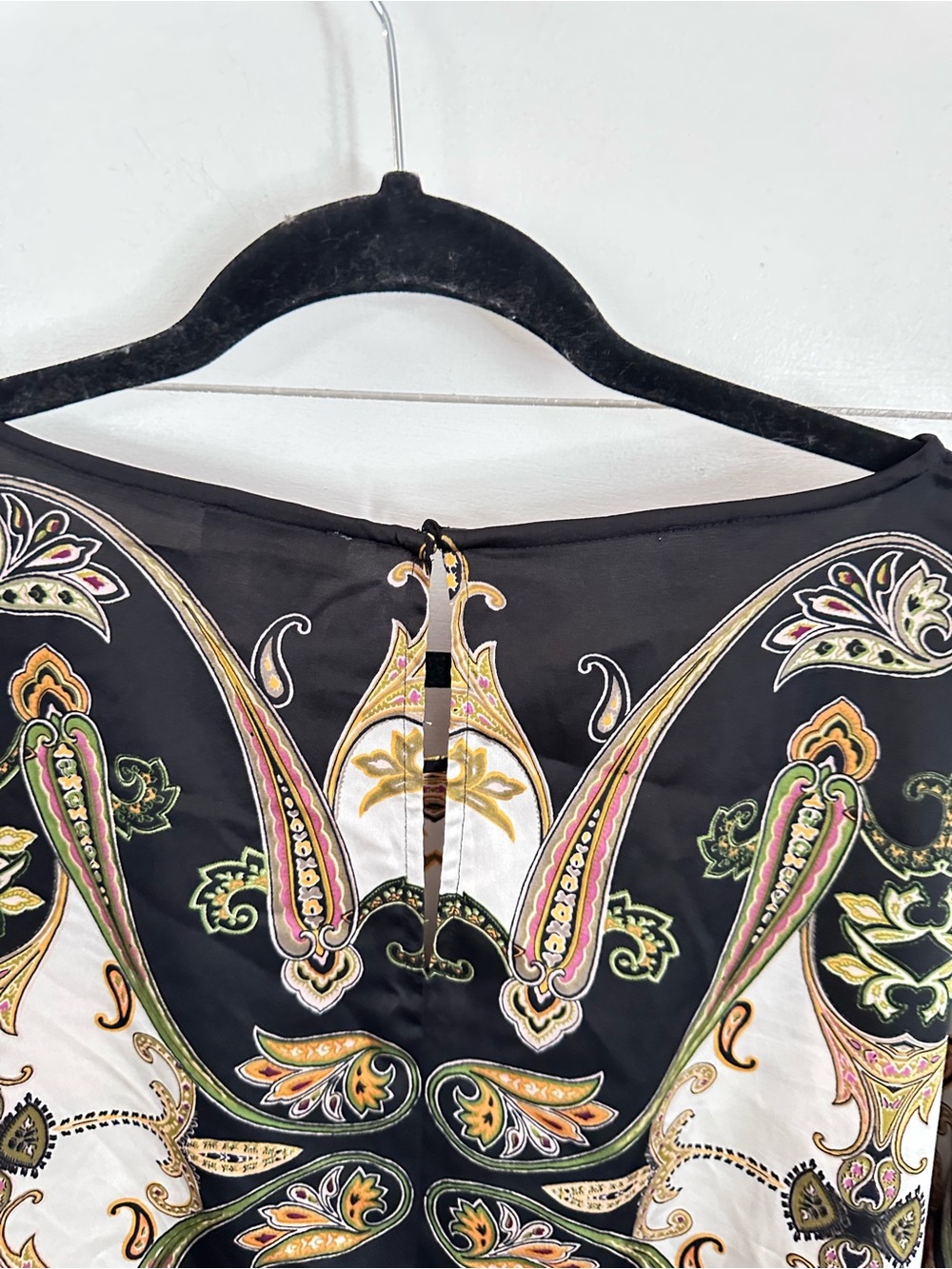 Vince Camuto 2X Satin classic short sleeve old money coastal lightweight blouse - Picture 8 of 11